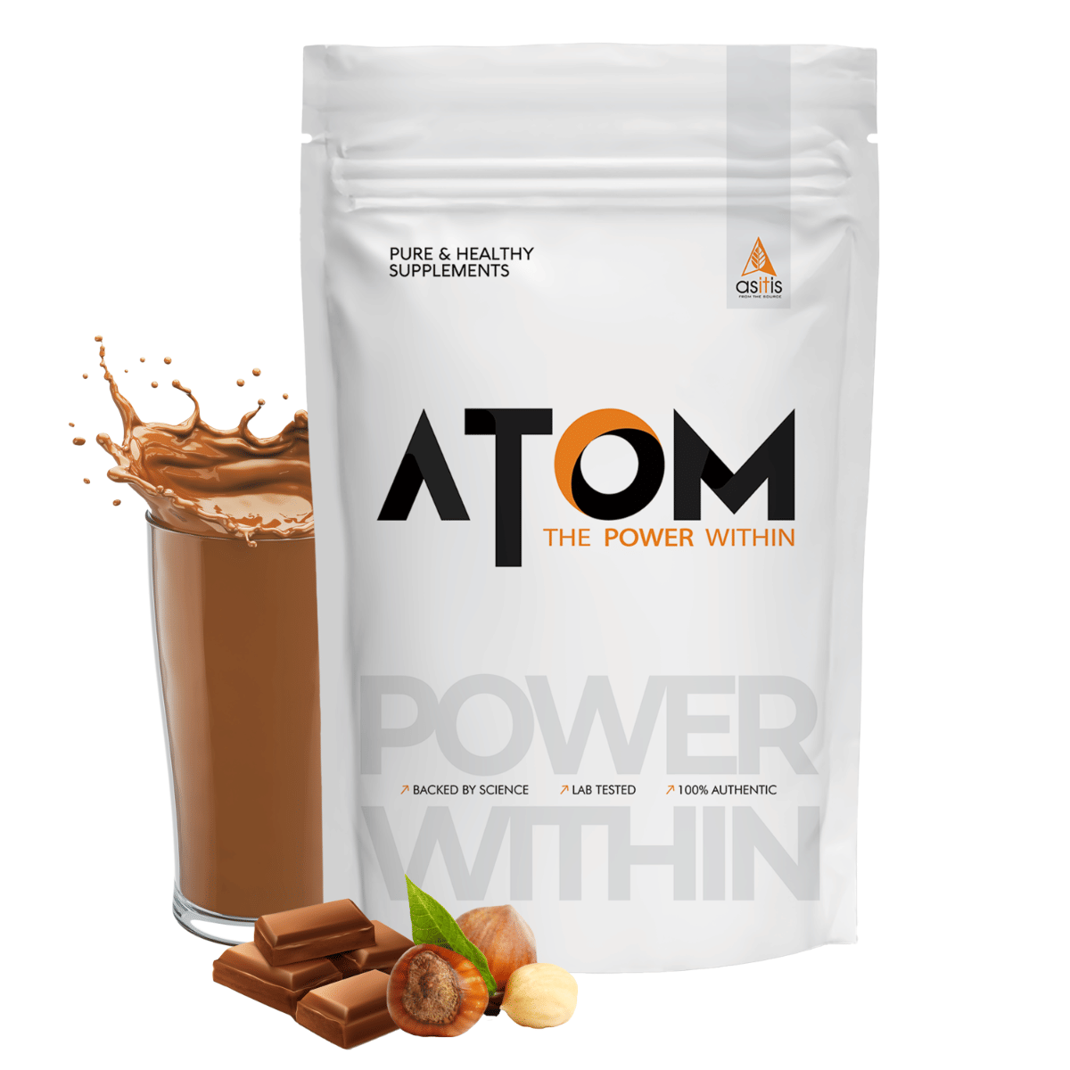 AS-IT-IS ATOM Whey Protein Isolate (Choco Hazel Fusion, 1 kg)