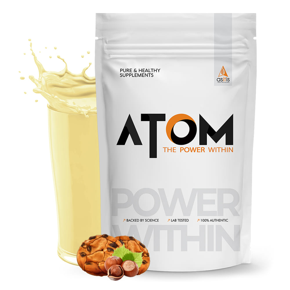 AS-IT-IS ATOM Whey Protein Isolate 2kg | Cookie Hazel Fusion | 57 Servings | 30g Protein | Muscle Recovery & Growth