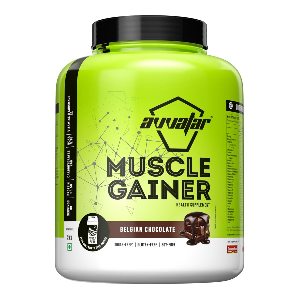 Avvatar Muscle Gainer Belgian Chocolate