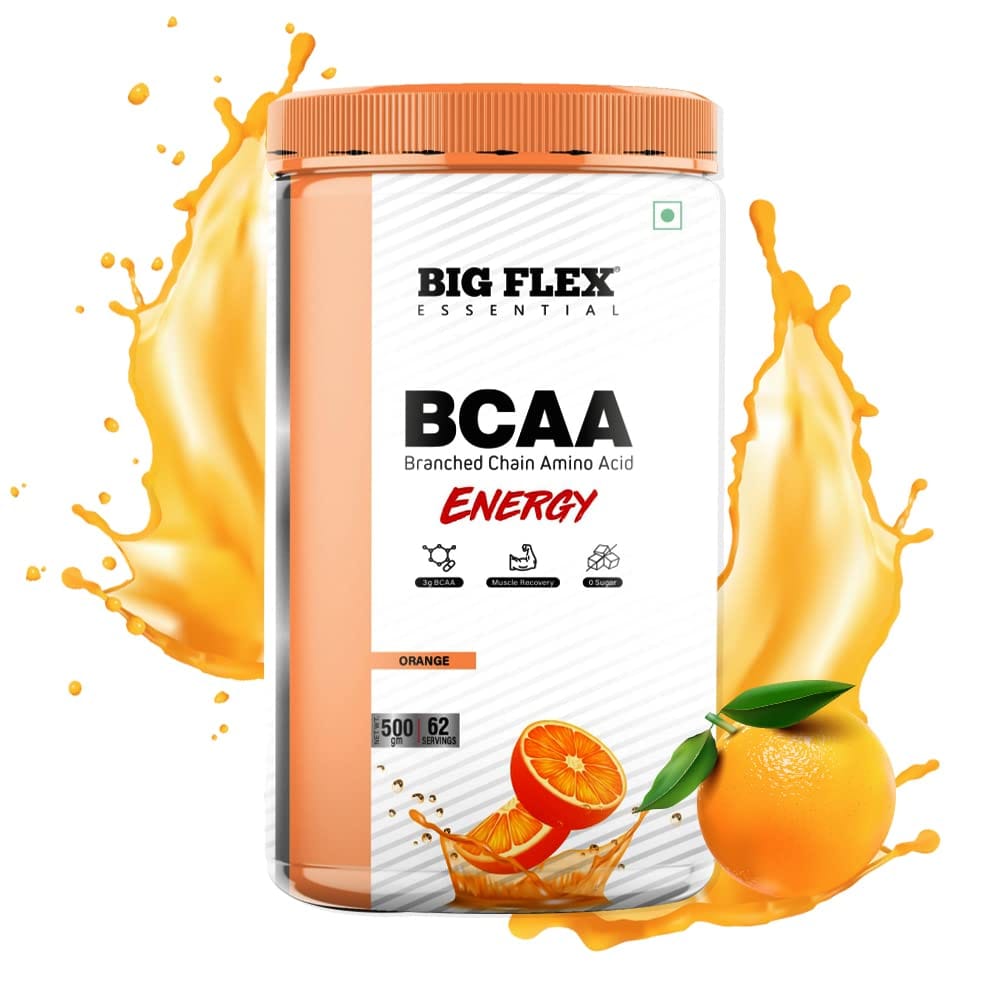 Bigflex Essential BCAA Energy Orange (500Gm) - Jar