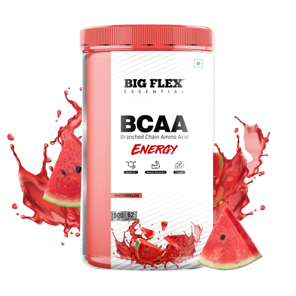 Bigflex Essential BCAA Energy Watermelon (500Gm) - Jar