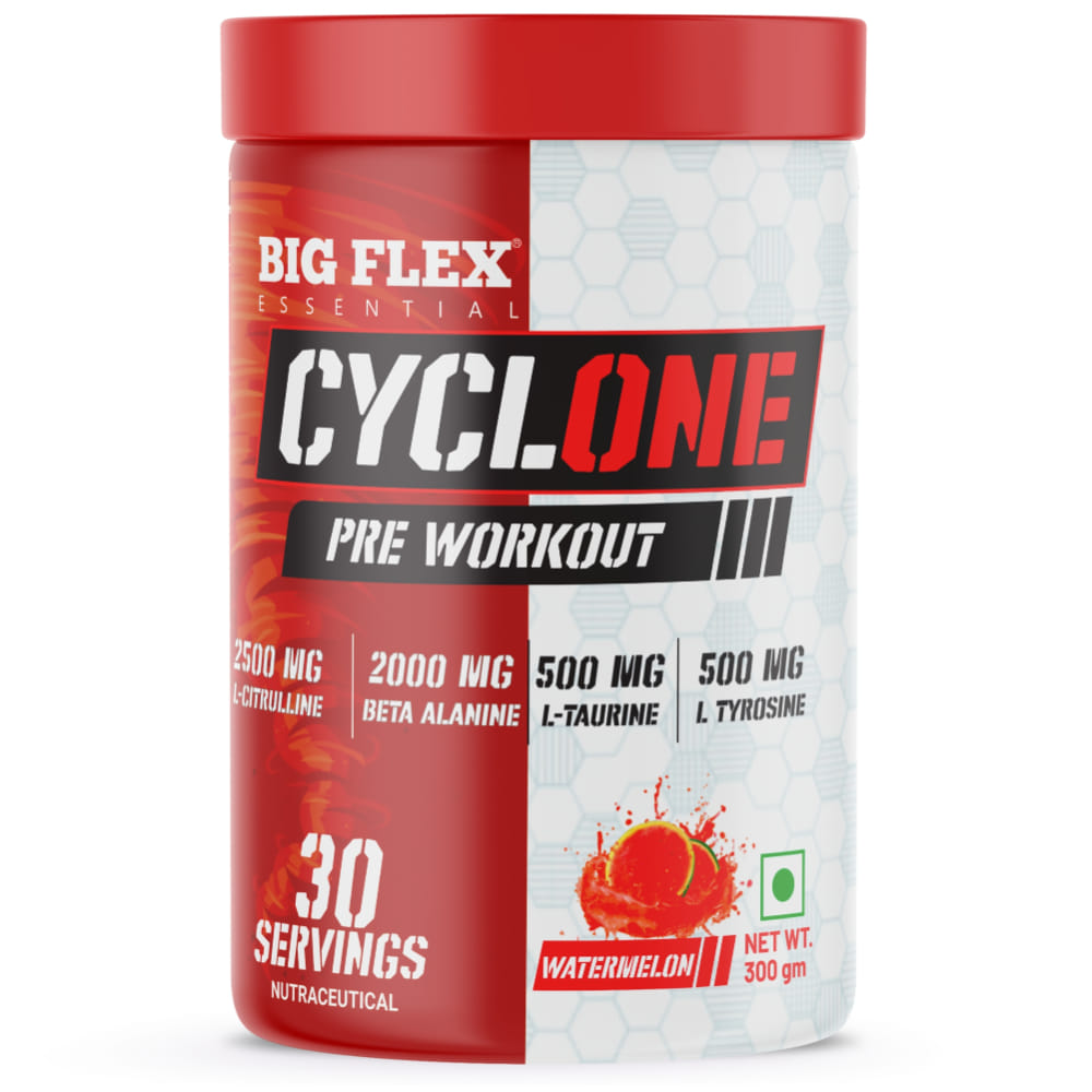 Bigflex Essential Cyclone Pre-workout (Watermelon) 300gm
