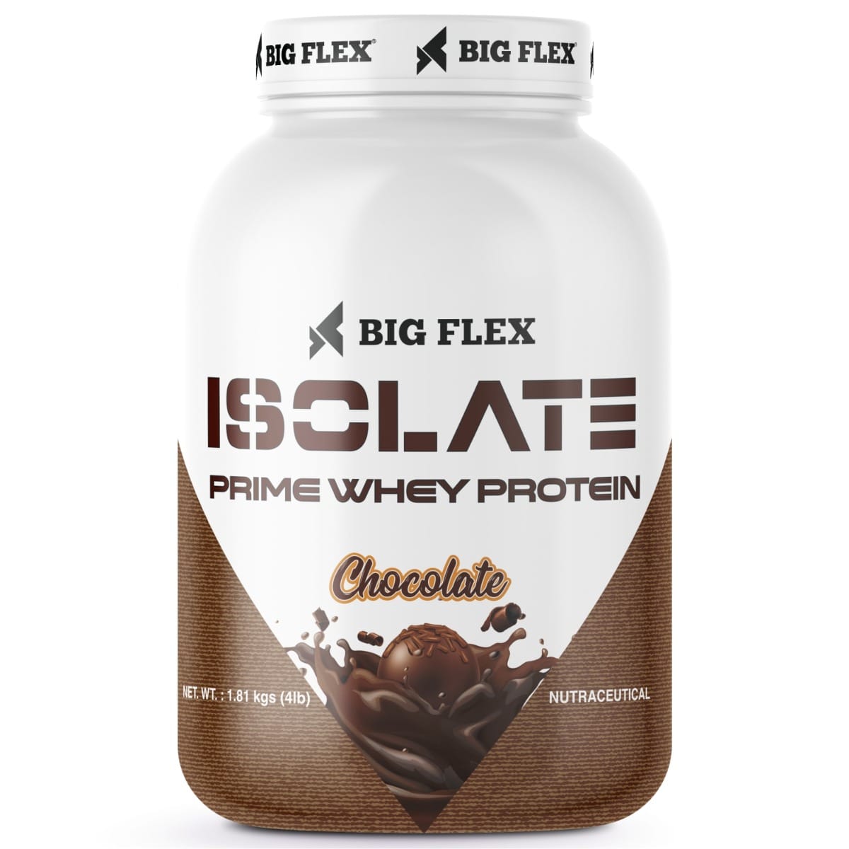 Bigflex Prime Isolate Low Carb Whey Protein Isolate Powder 4lb, 26g Protein per serving, Gluten-Free, Aspartame-Free, Vegetarian protein for Men & Women