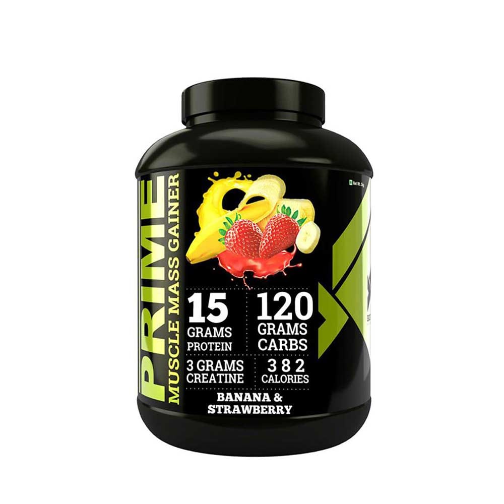Bigflex Prime Mass Gainer (Strawberry-Banana) (3 Kg)