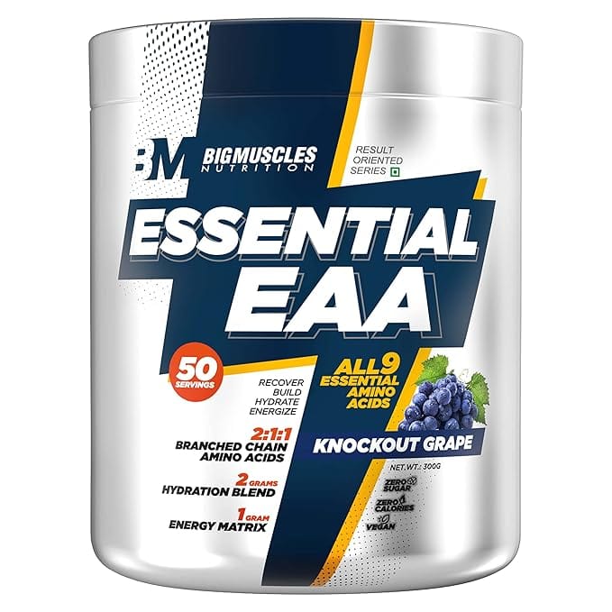 Bigmuscles Nutrition Essential Eaa [50 Servings, Knockout Grape]