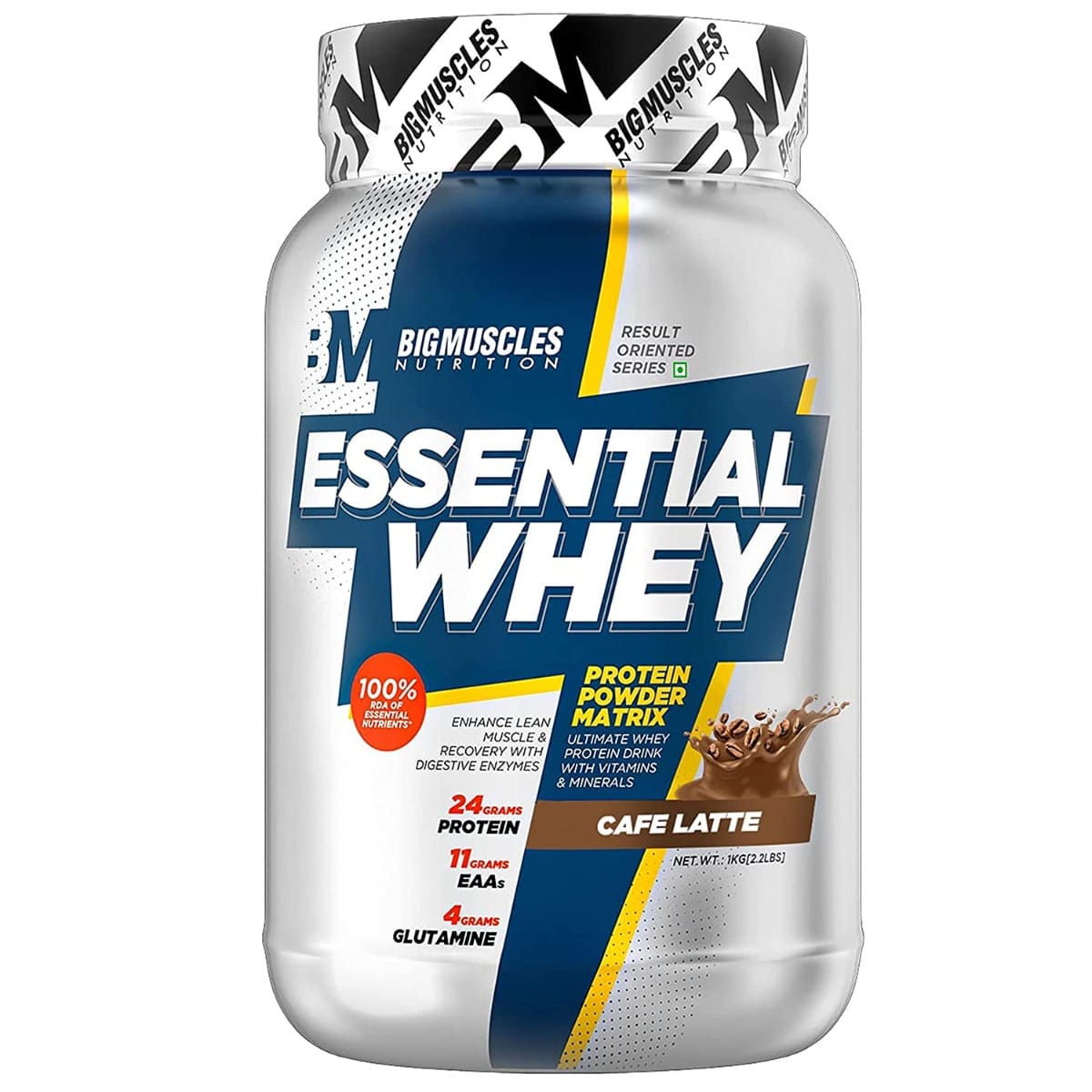 Bigmuscles Nutrition Essential Whey 1Kg Caffe Latte