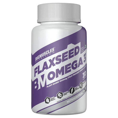 Bigmuscles Nutrition Flax Seed Omega 3 60 Tablets