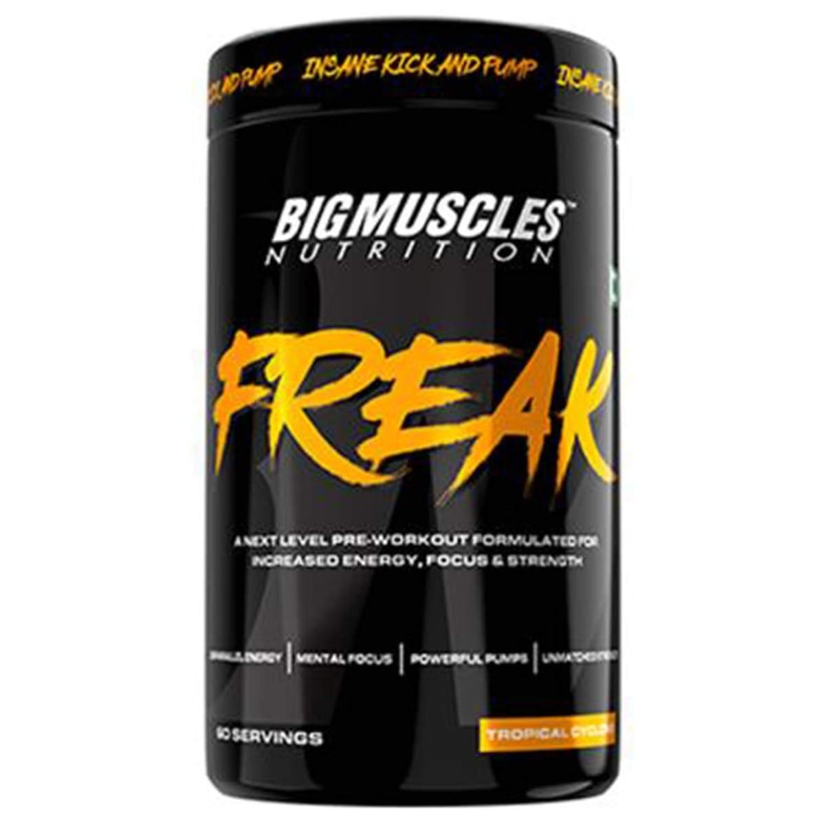 Bigmuscles Nutrition Freak Pre-Workout [60 Servings, Tropical Cyclone]
