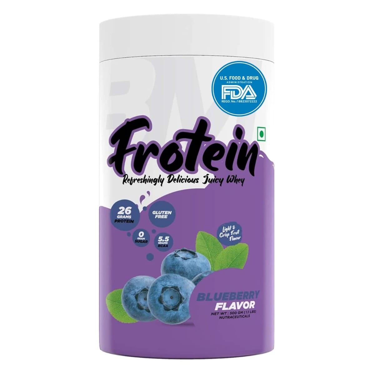 Bigmuscles Nutrition Frotein 26G Refreshing Blueberry (15 Servings, 500 G)