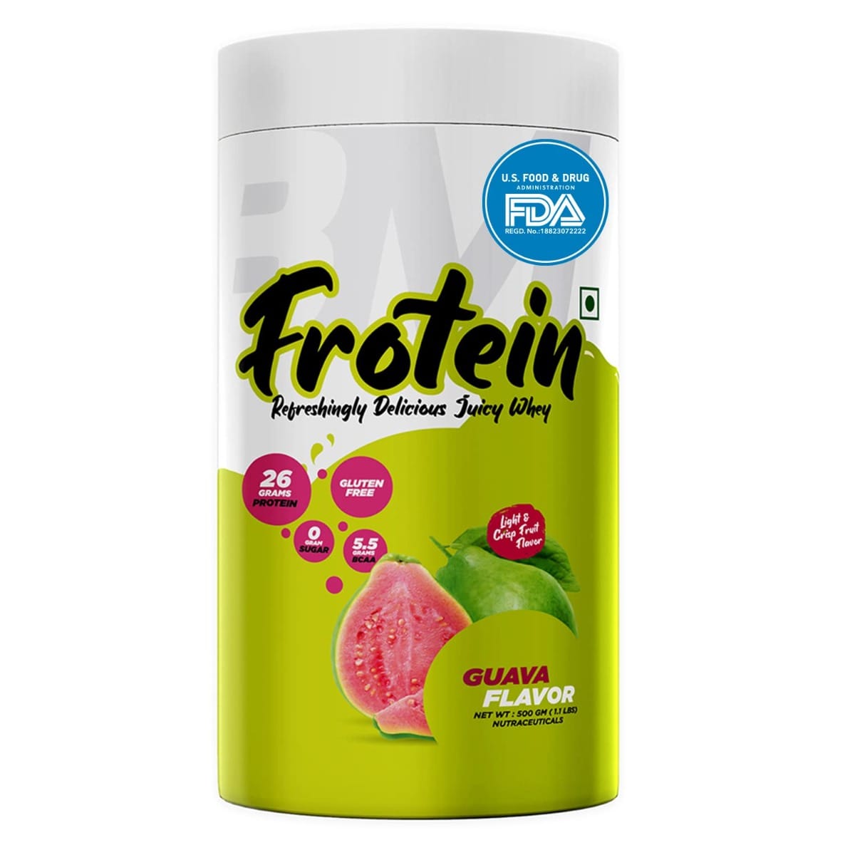 Bigmuscles Nutrition Frotein Guava Whey Protein 500G