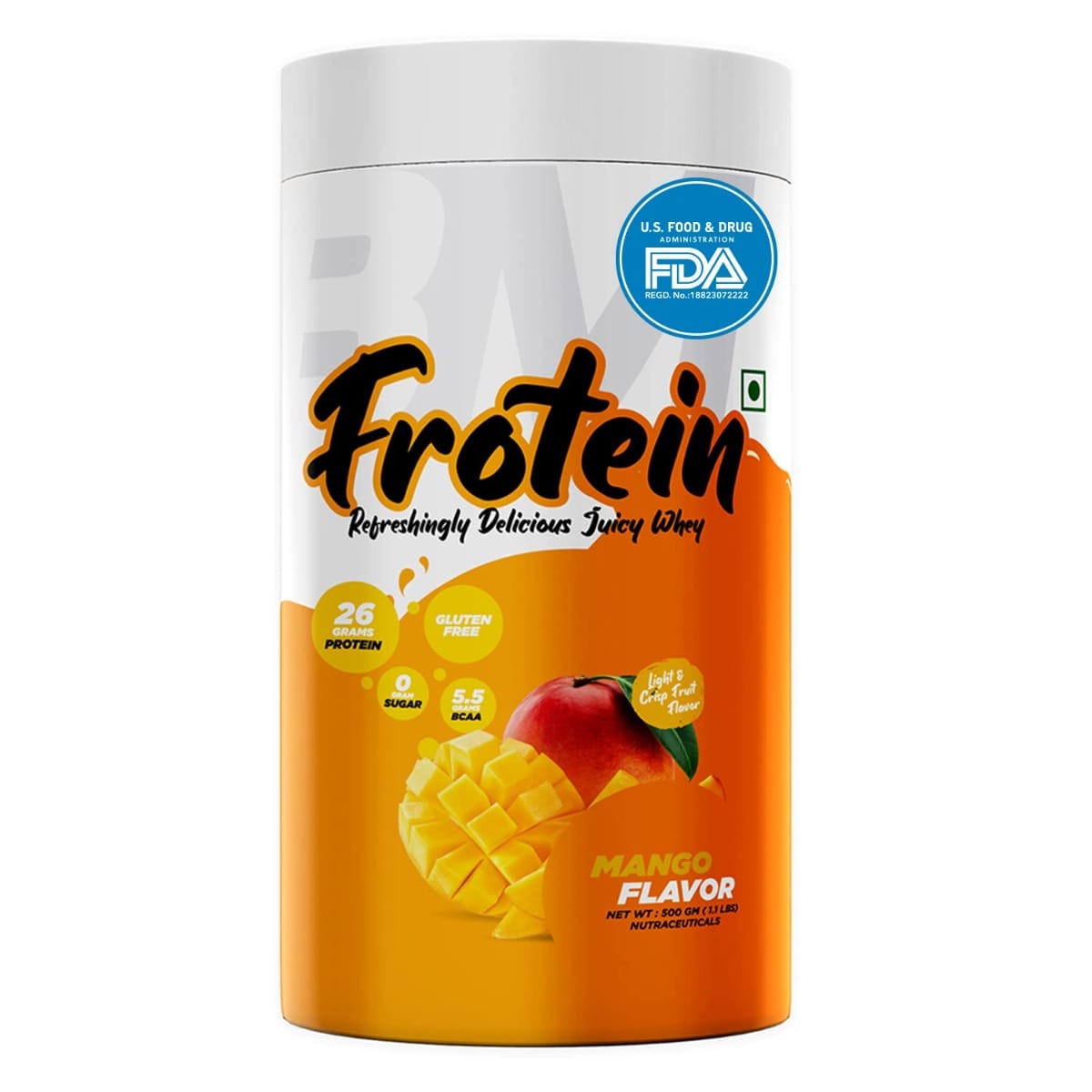 Bigmuscles Nutrition Frotein Mango Whey Protein 500G
