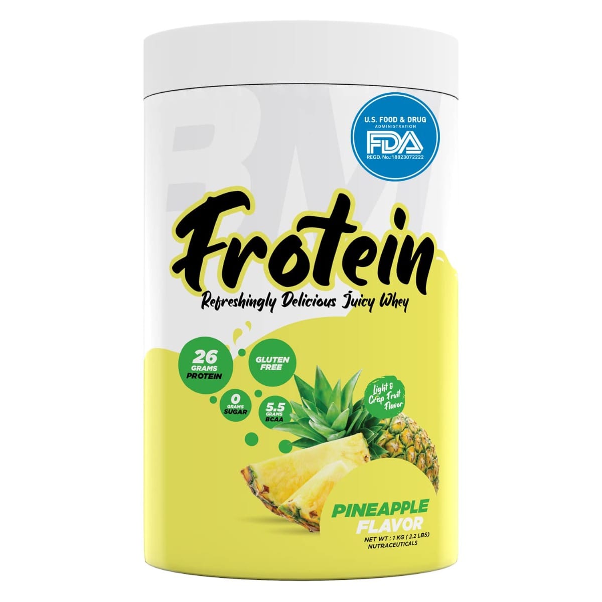 Bigmuscles Nutrition Frotein Pineapple Whey Protein 1Kg