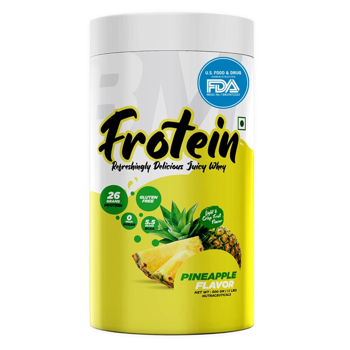 Bigmuscles Nutrition Frotein Pineapple Whey Protein 500G