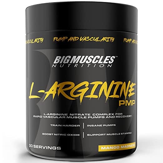 Bigmuscles Nutrition L-Arginine Pmp Powder [30 Serving, Mango Madness] 