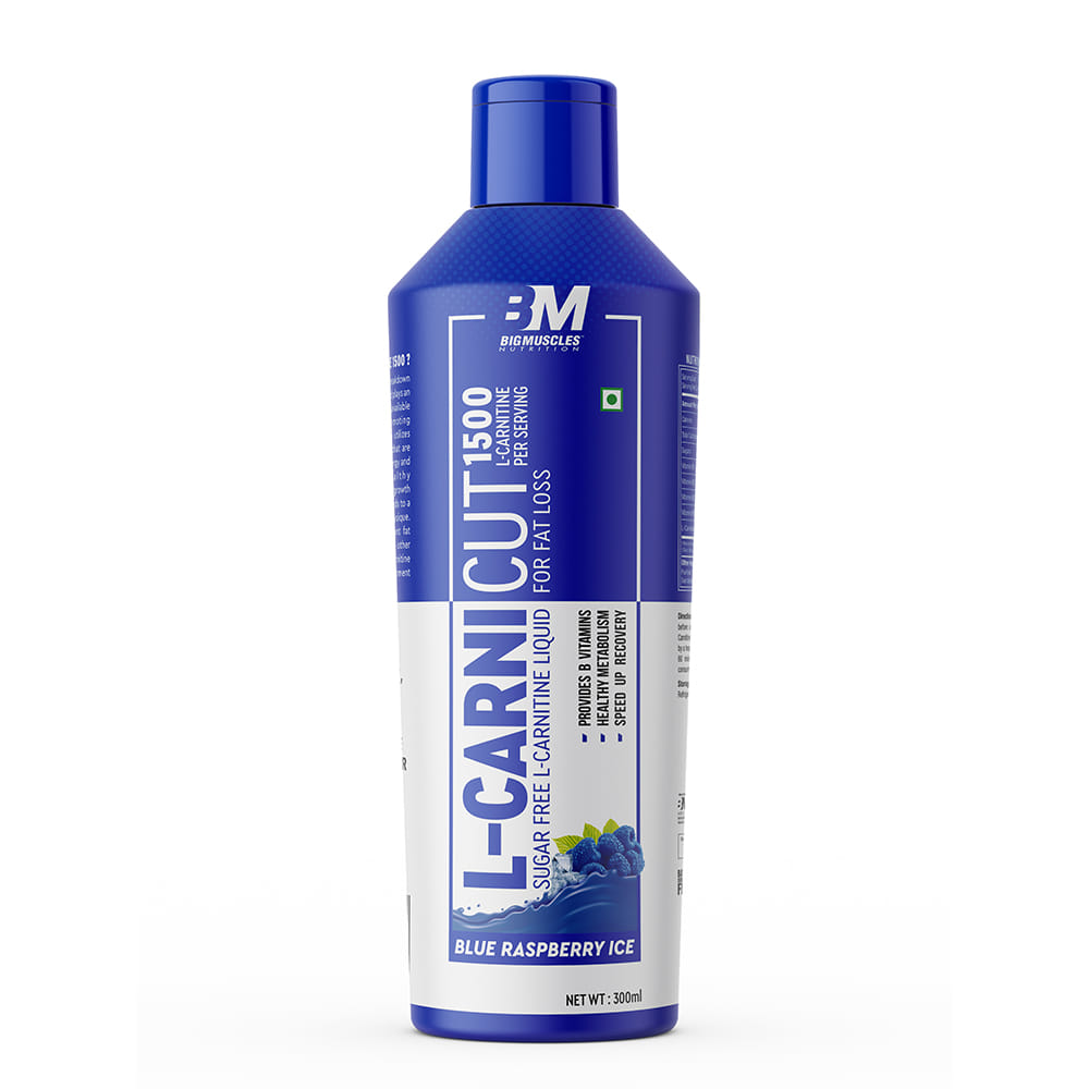Bigmuscles Nutrition L-Carnicut [Blue Raspberry Ice] | 1500 Mg 300 ML