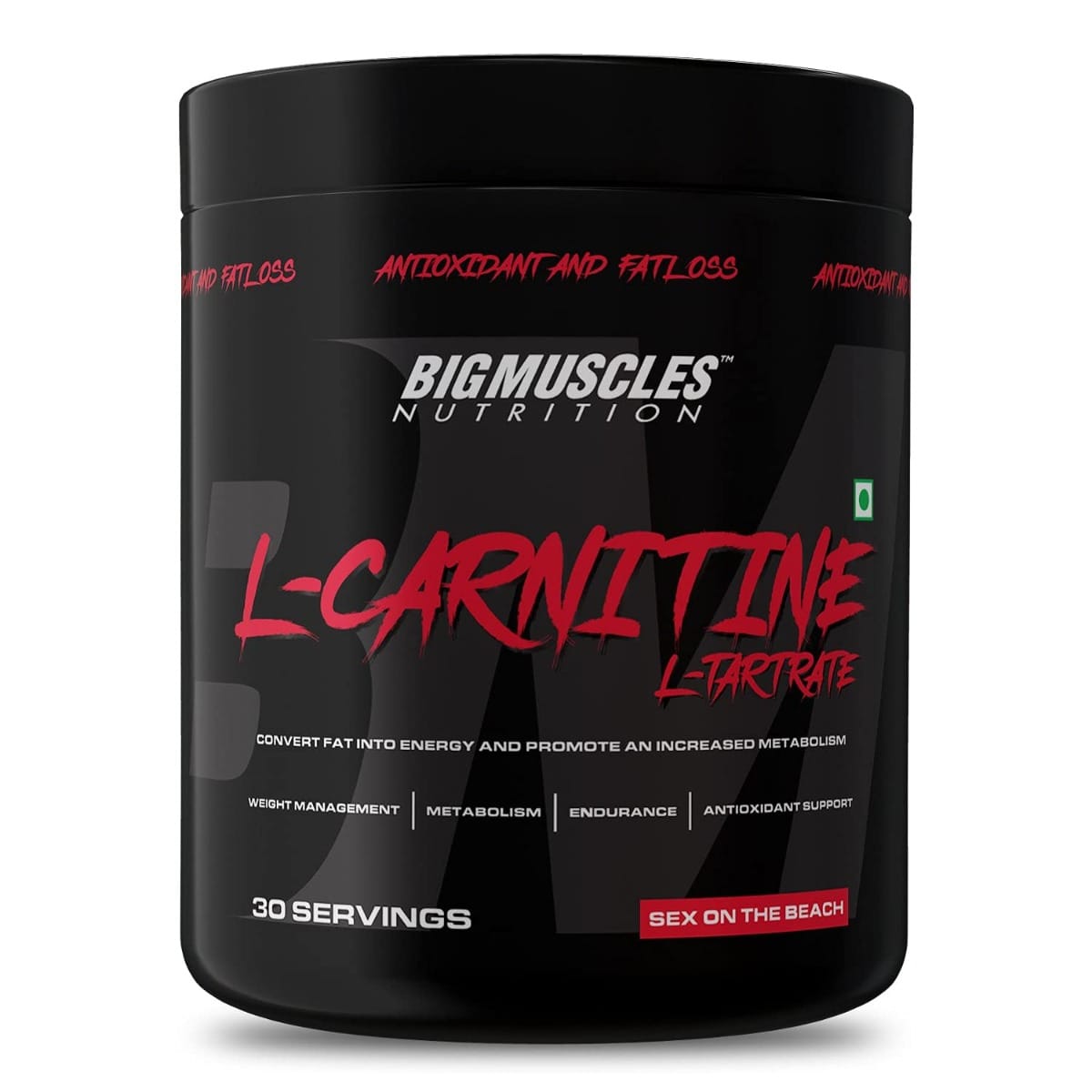 Bigmuscles Nutrition L-Carnitine Tartrate Powder 30 Servings Sex On The Beach