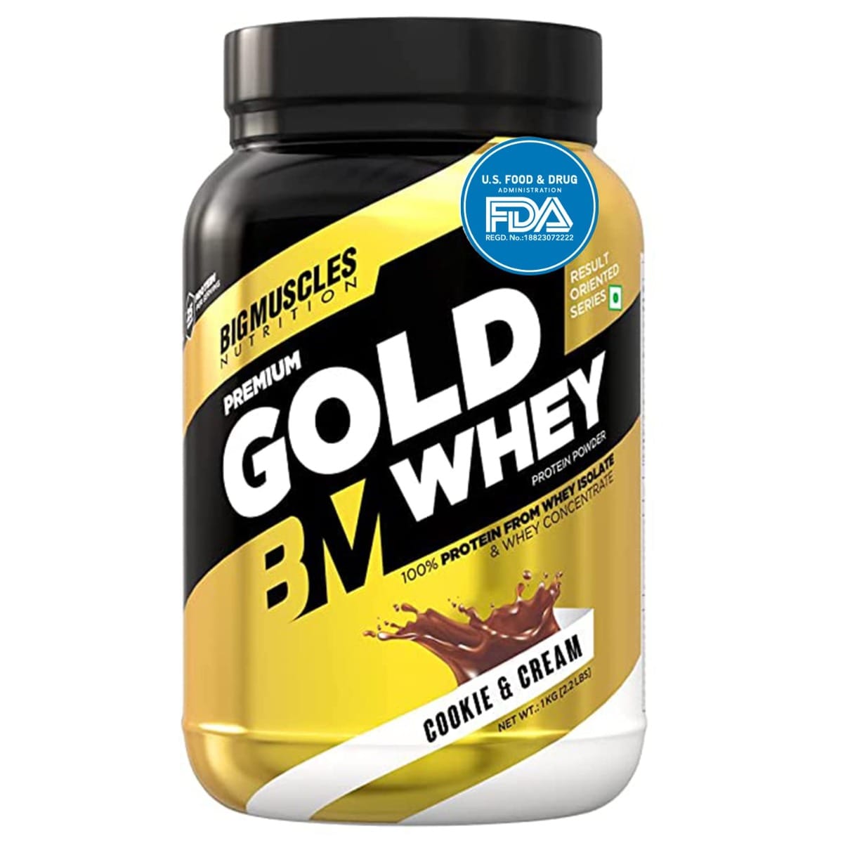Bigmuscles Nutrition Premium Gold Whey 1Kg [Cookie & Cream]