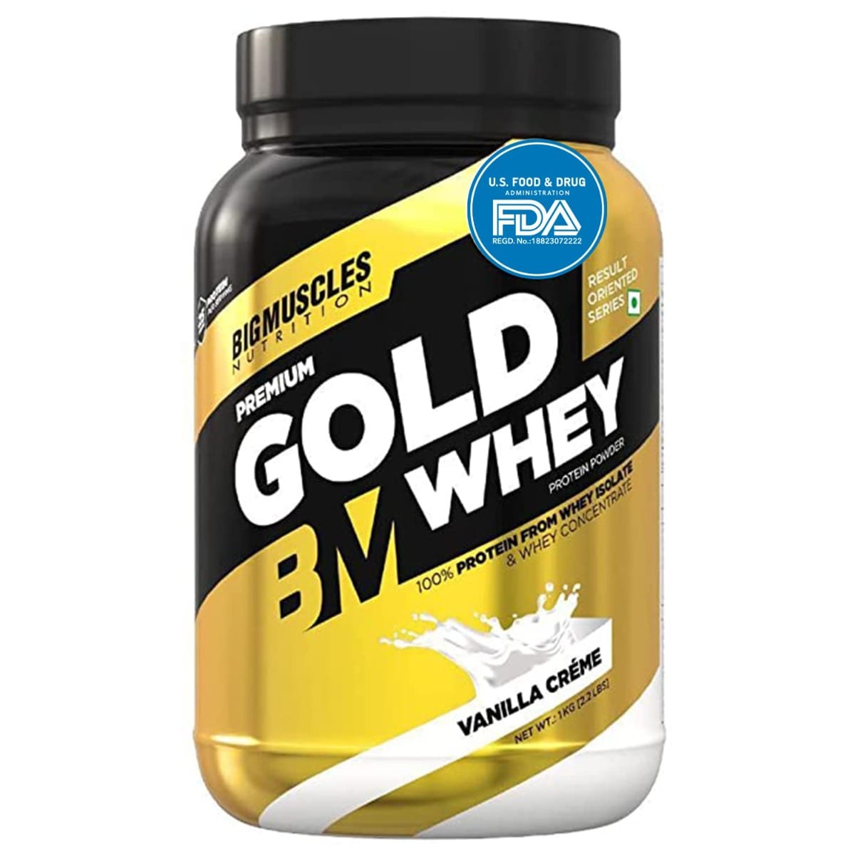 Bigmuscles Nutrition Premium Gold Whey 1Kg [Vanilla Crème]