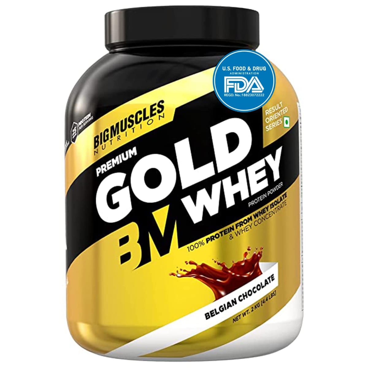 Bigmuscles Nutrition Premium Gold Whey 2Kg [Belgian Chocolate]