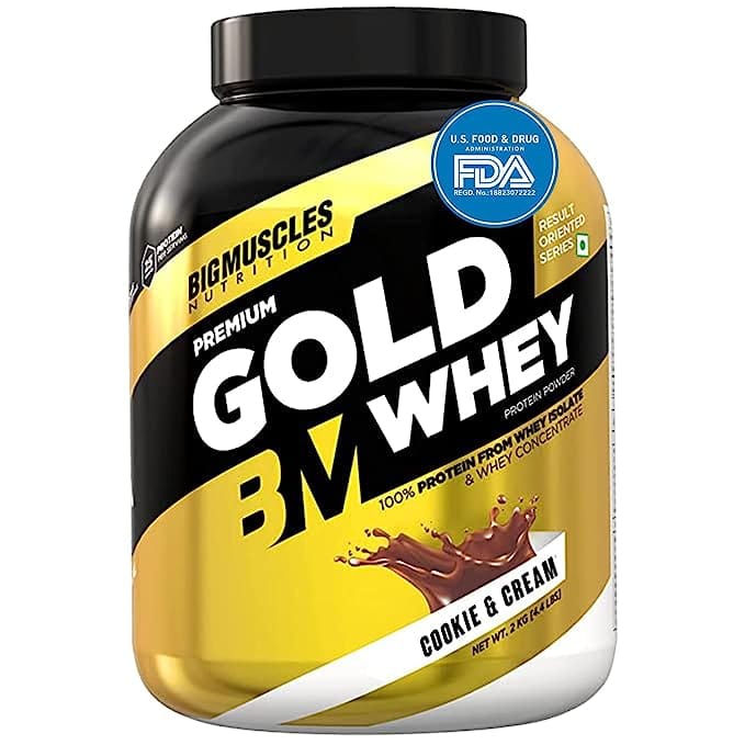 Bigmuscles Nutrition Premium Gold Whey 2Kg [Cookie & Cream]