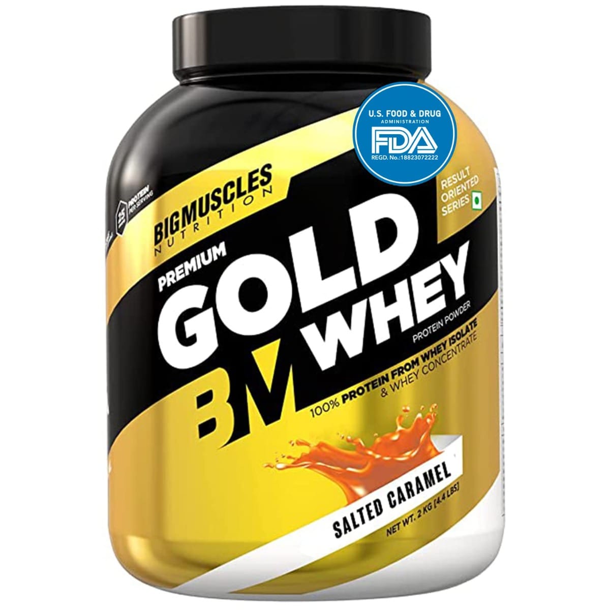 Bigmuscles Nutrition Premium Gold Whey 2Kg [Salted Caramel Latte]