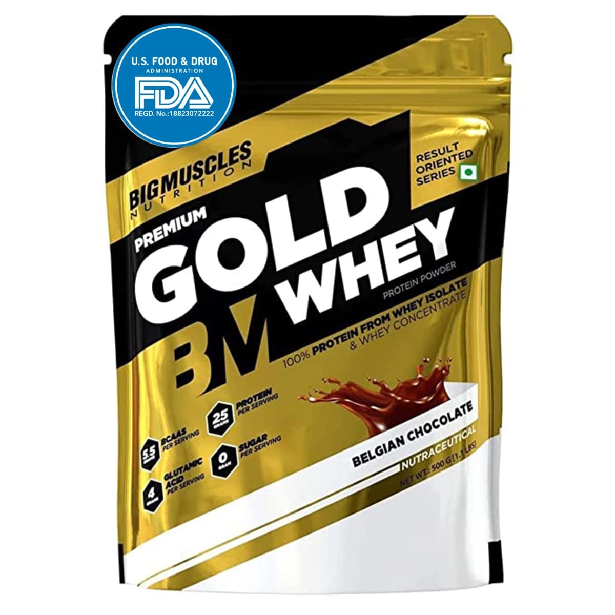 Bigmuscles Nutrition Premium Gold Whey 500G [Belgian Chocolate] 