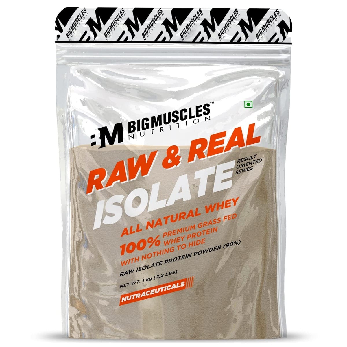 Bigmuscles Nutrition Raw & Real Isolate Whey Protein 1Kg ( Unflavoured)
