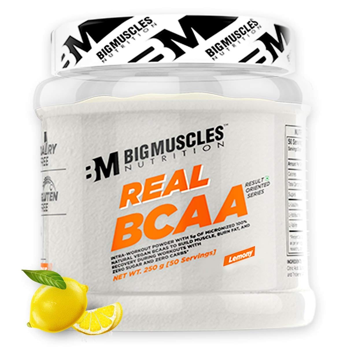Bigmuscles Nutrition Real BCAA Lemony 50 Serving (250 Gm)