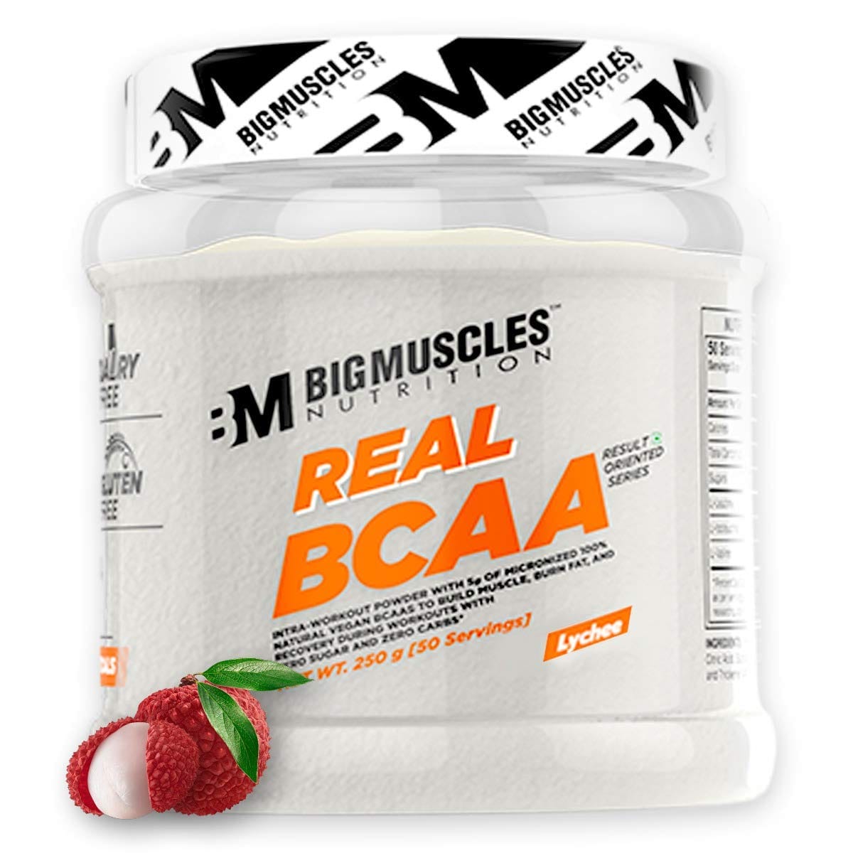 Bigmuscles Nutrition Real BCAA Lychee 50 Serving (250 Gm)