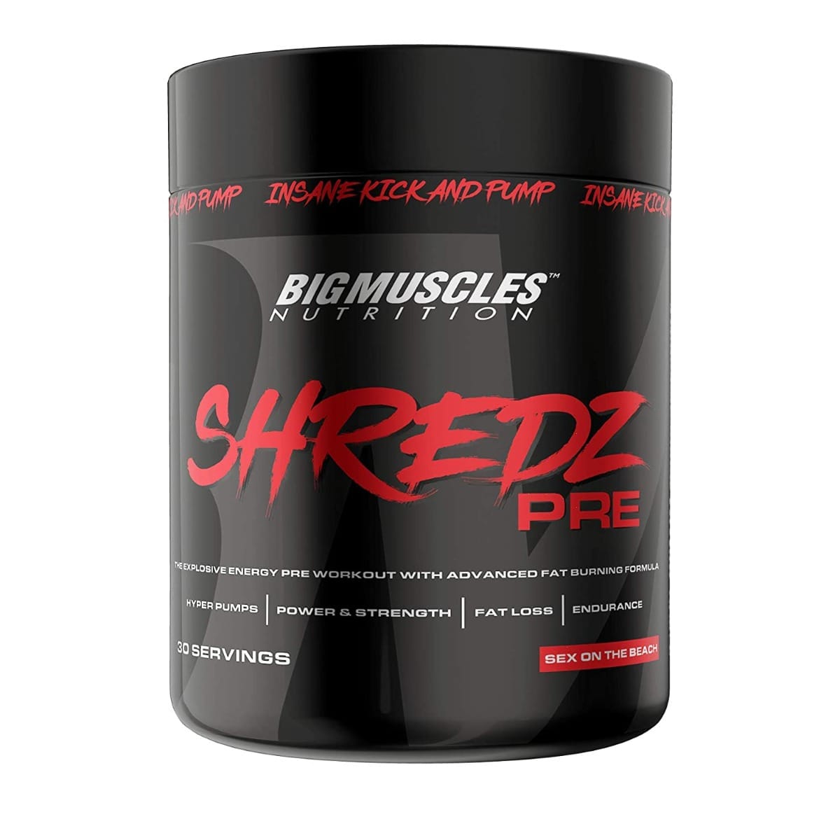 Bigmuscles Nutrition Shredz Pre Preworkout [30 Servings , Sex On The Beach]