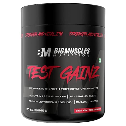 Bigmuscles Nutrition Test Gainz [30 Servings, Sex On The Beach]