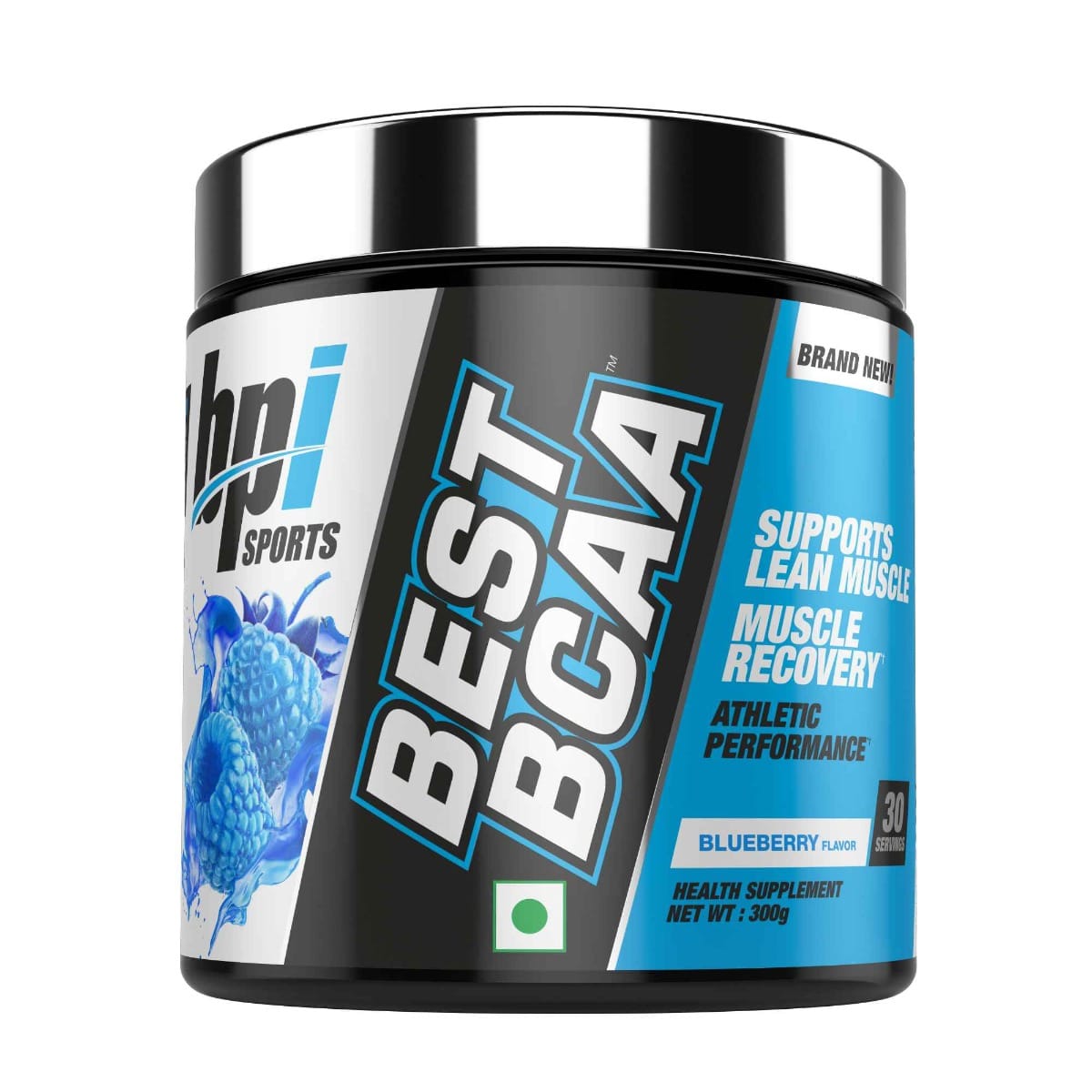 BPI Sports Best BCAA | BCAA Powder | Branched Chain Amino Acids | Muscle Recovery | Muscle Protein Synthesis | Lean Muscle | Improved Performance | Hydration | Blueberry | 300 grams|30 servi