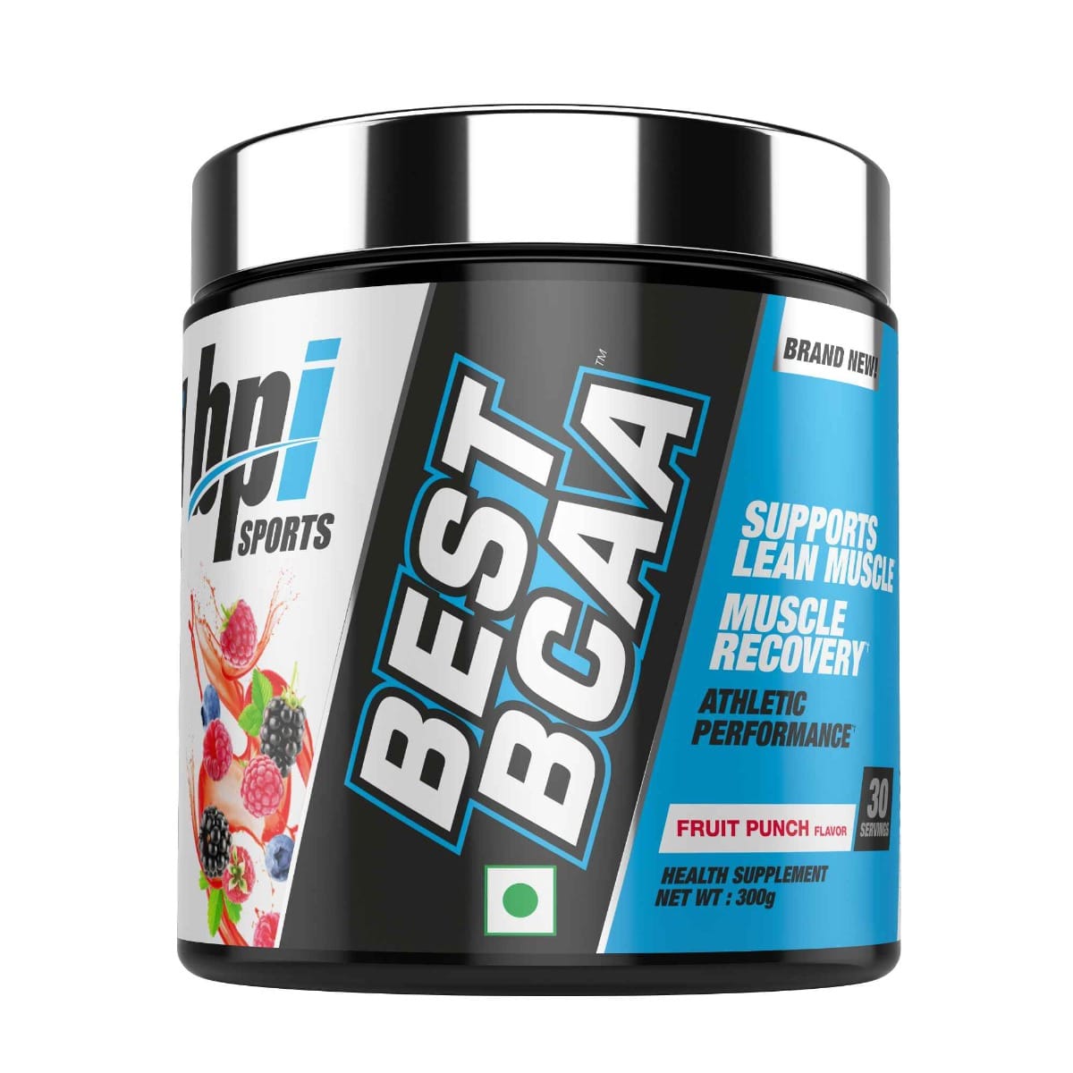 BPI Sports Best BCAA | BCAA Powder | Branched Chain Amino Acids | Muscle Recovery | Muscle Protein Synthesis | Lean Muscle | Improved Performance | Hydration | Fruit Punch| 300 grams|30 serv