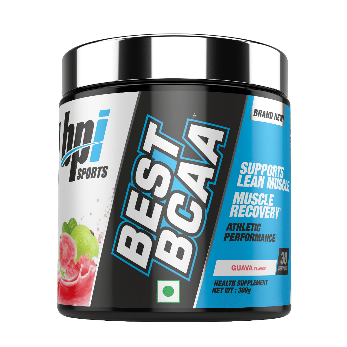 BPI Sports Best BCAA | BCAA Powder | Branched Chain Amino Acids | Muscle Recovery | Muscle Protein Synthesis | Lean Muscle | Improved Performance | Hydration | Guava | 300 grams|30 servings