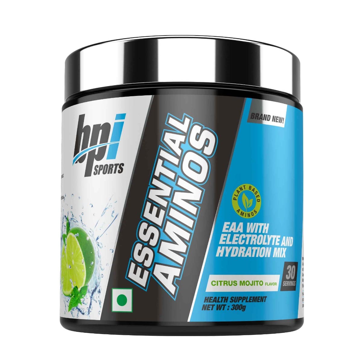 BPI Sports Essential Aminos  | Essential Amino Acids (EAAs) | Recovery, Muscle Growth, Hydration| Citrus Mojito | 30 Servings | 300 gm
