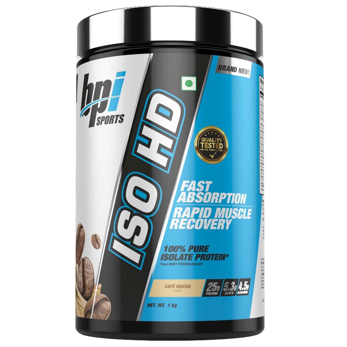BPI Sports Iso Hd | Whey protein isolates | Muscle Growth, Recovery, Weight Loss, Meal Replacement | Low Carb, Low Calorie | for Men & Women | Café Mocha|1 kg