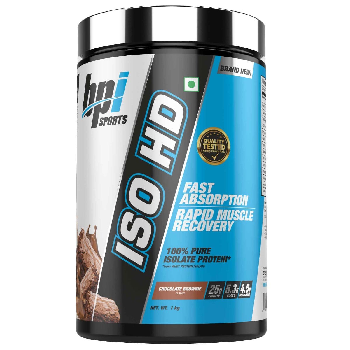 BPI Sports Iso Hd | Whey protein isolates | Muscle Growth, Recovery, Weight Loss, Meal Replacement | Low Carb, Low Calorie | for Men & Women | Chocolate Brownie|1 kg