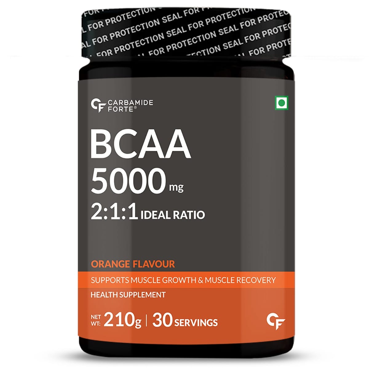 Carbamide Forte BCAA Powder - BCAA with 2:1:1 Ratio for Muscle Growth & Muscle Recovery - For Gym Goers - Masala Watermelon- 210g