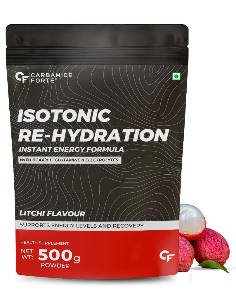 Carbamide Forte Isotonic Powder | Instant Energy Drink for Workout | Electrolyte Powder with added BCAA & L Glutamine - Watermelon- 500g