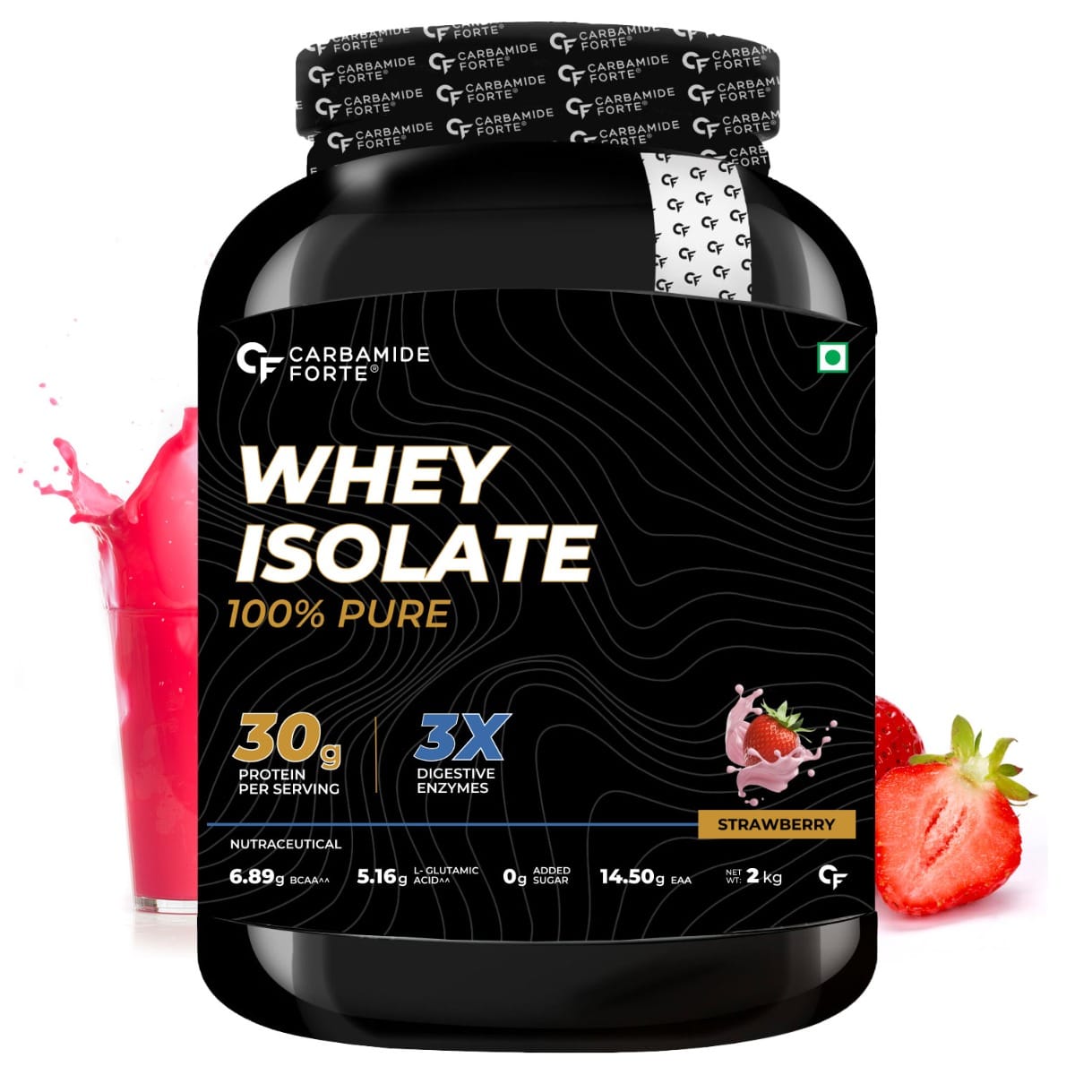 Carbamide Forte Whey Isolate Protein Powder - With Added Multivitamin & Minerals - Vanilla - 1Kg
