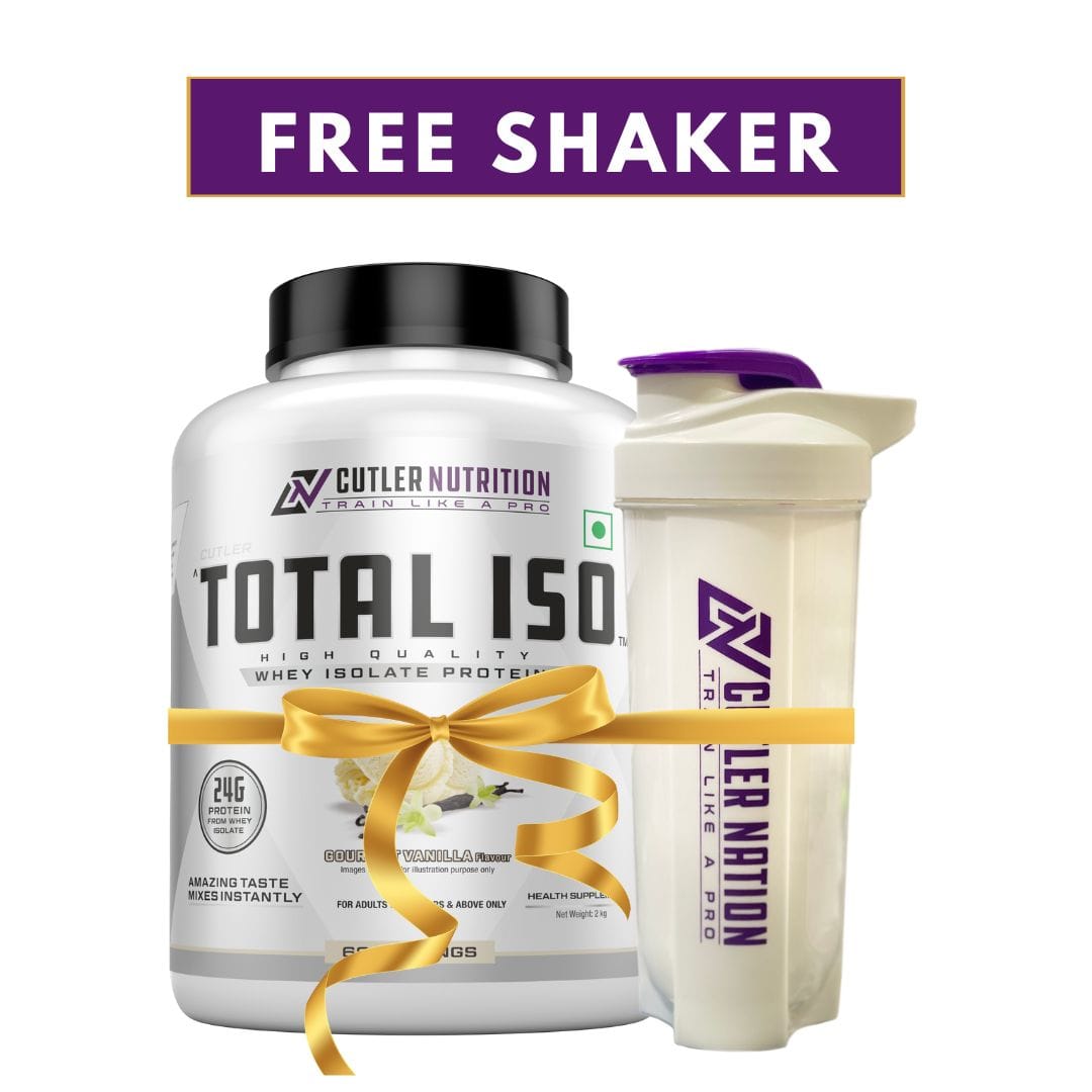 Cutler Nutrition Total ISO-24 g Protein, 0 g Sugar, 66 servings-Gourmet Vanilla- 2 kg