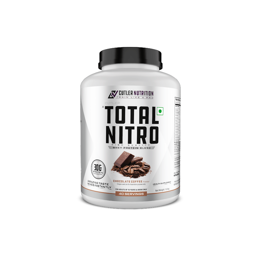 Cutler Nutrition Total Nitro-Chocolate Coffee-30 g Protein, 3 g Creatine Monohydrate- 1.8 kg