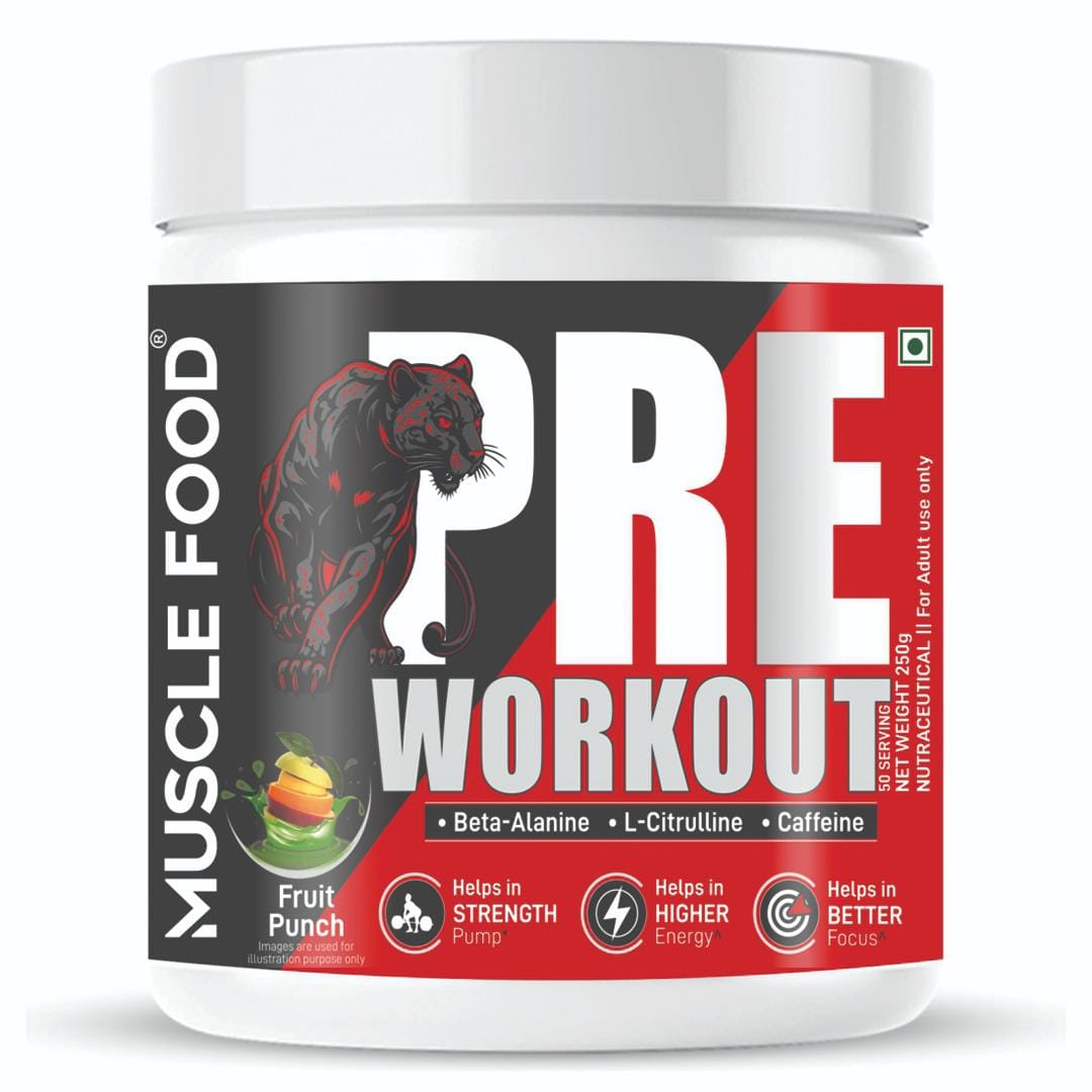 Dr. Morepen Muscle Food Pre Workout Fruit Punch - 250 g