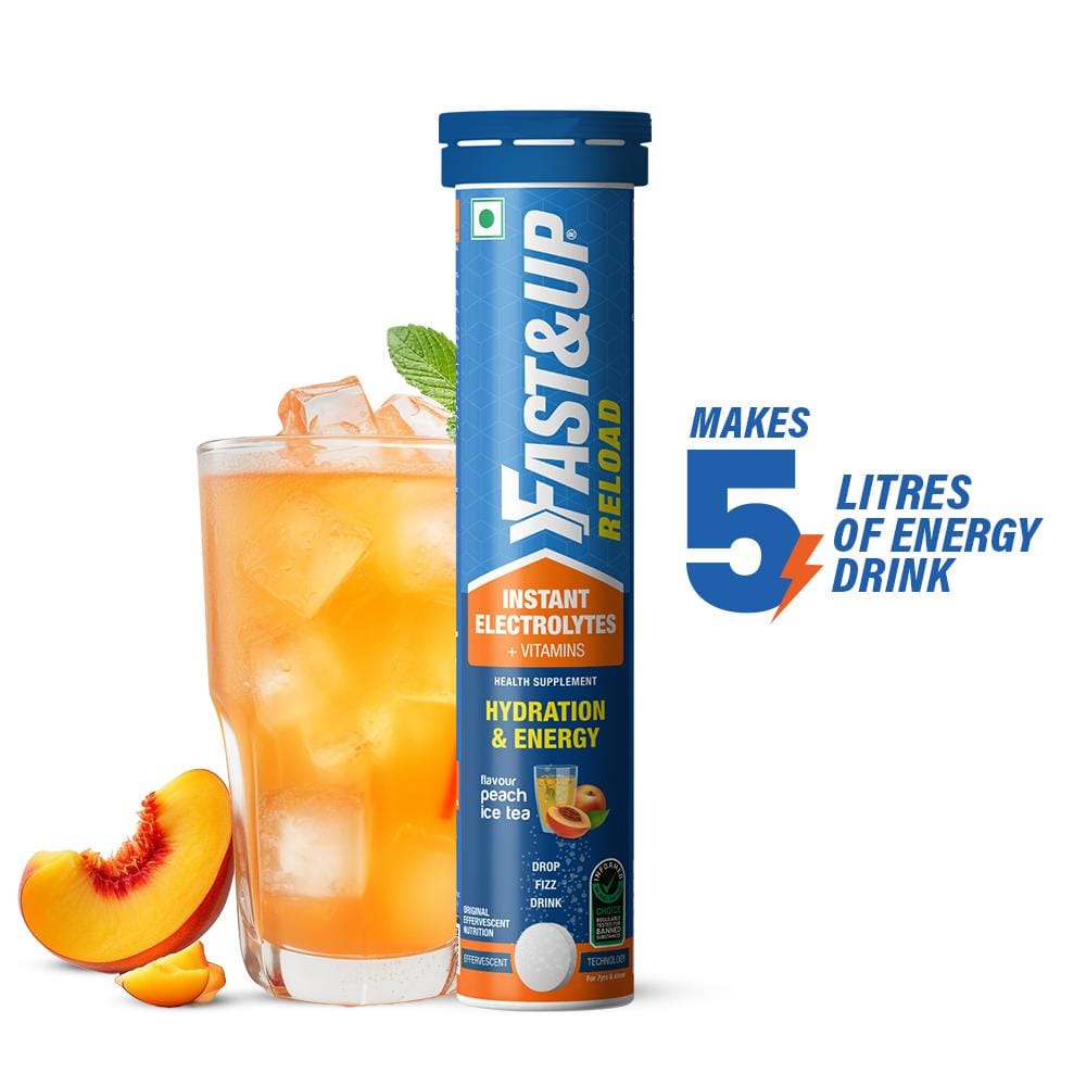 Fast & Up Reload electrolyte instant energy and hydration drink - 20 effervescent tablets - Fizzy Apple flavour