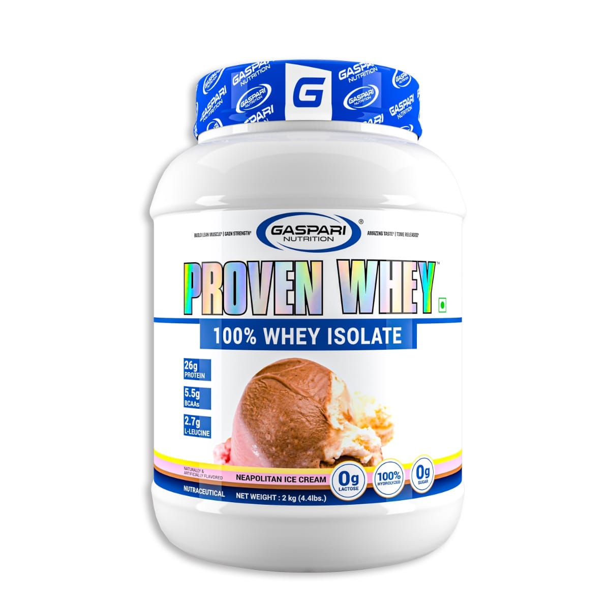 Gaspari Nutrtion Proven Whey 100% Whey Isolate - 2kg - Chocolate Ice Cream