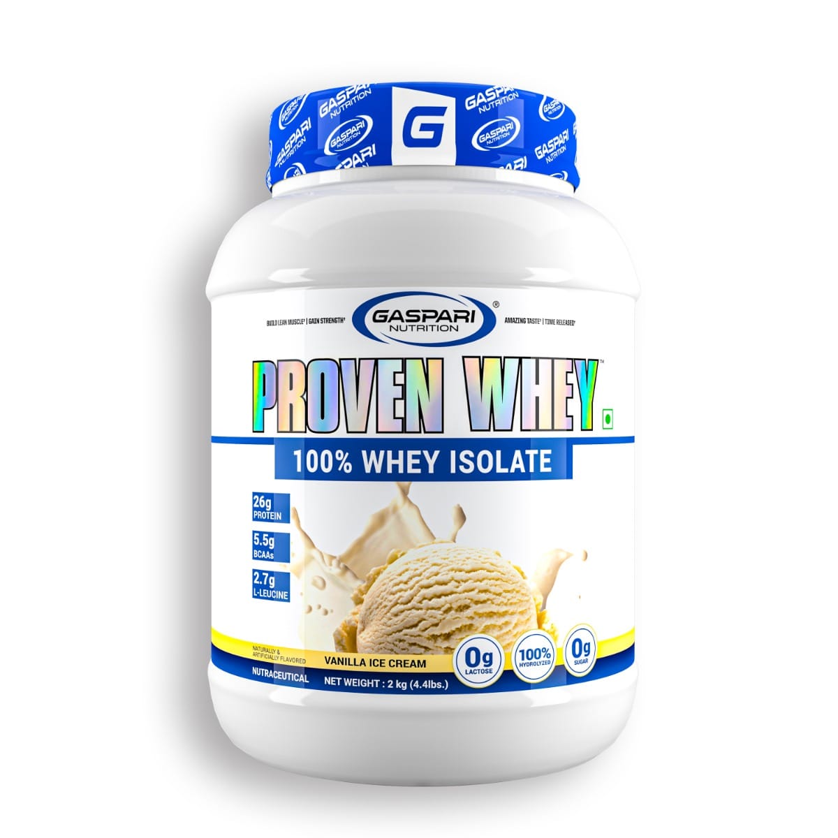 Gaspari Nutrtion Proven Whey 100% Whey Isolate - 2kg - Vanilla Ice Cream