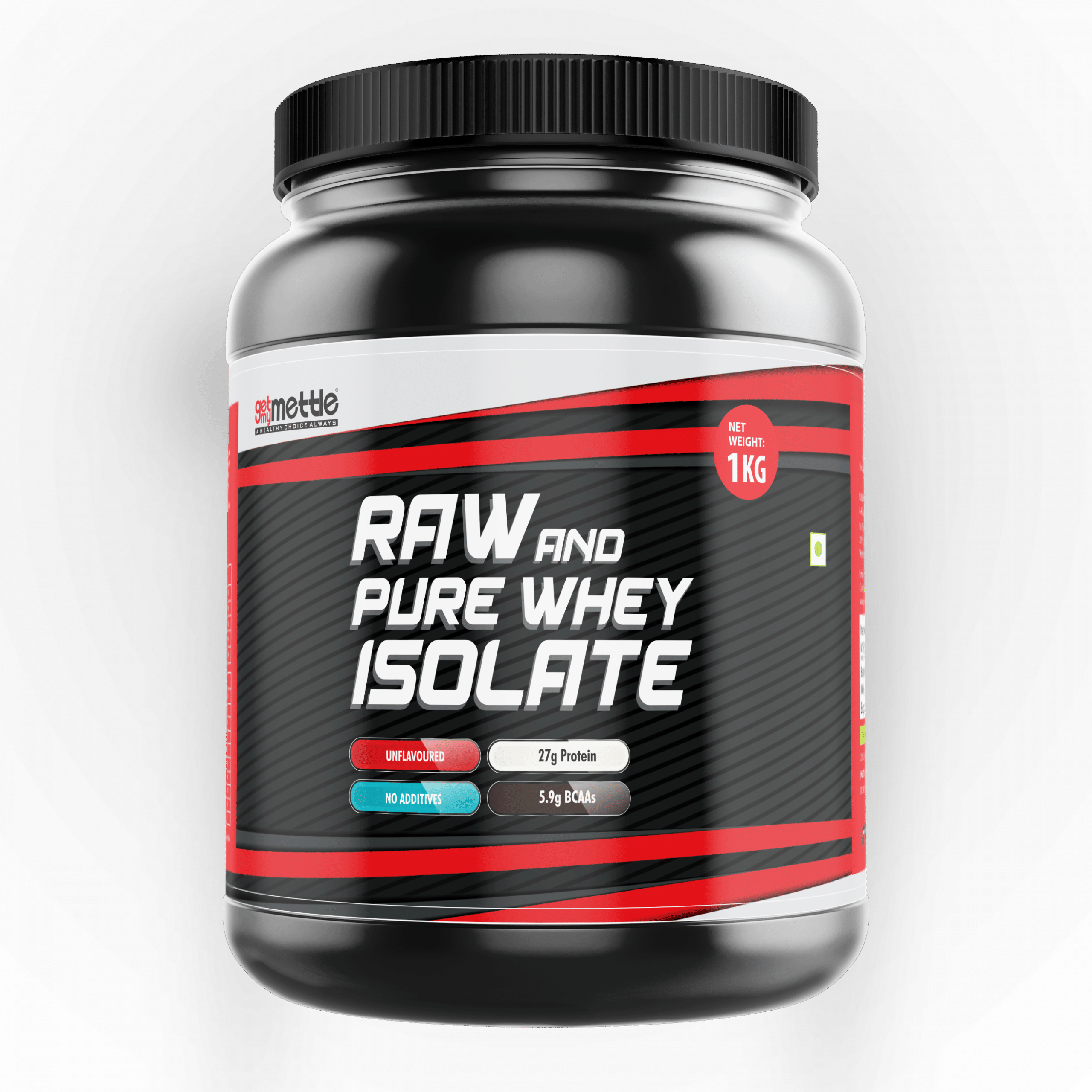 Getmymettle Raw And Pure Isolate (per 30g <energy 110kcal,protein 27g,bcaa 0.4g)
