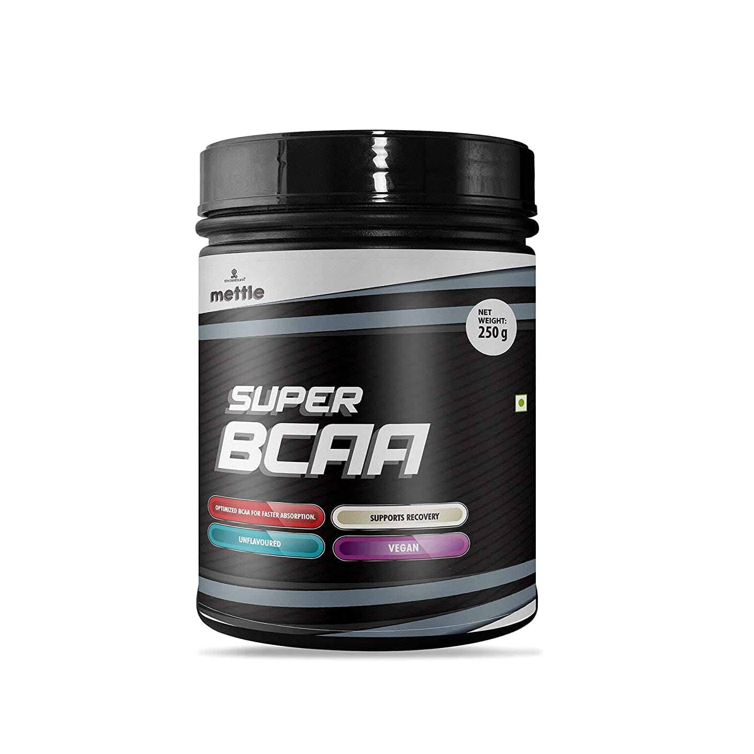 Getmymettle Super Bcaa Optimized BCAA Supports Recovery Vegan Amino Acids 5g BCAA Intra Workout Unflavoured 250g
