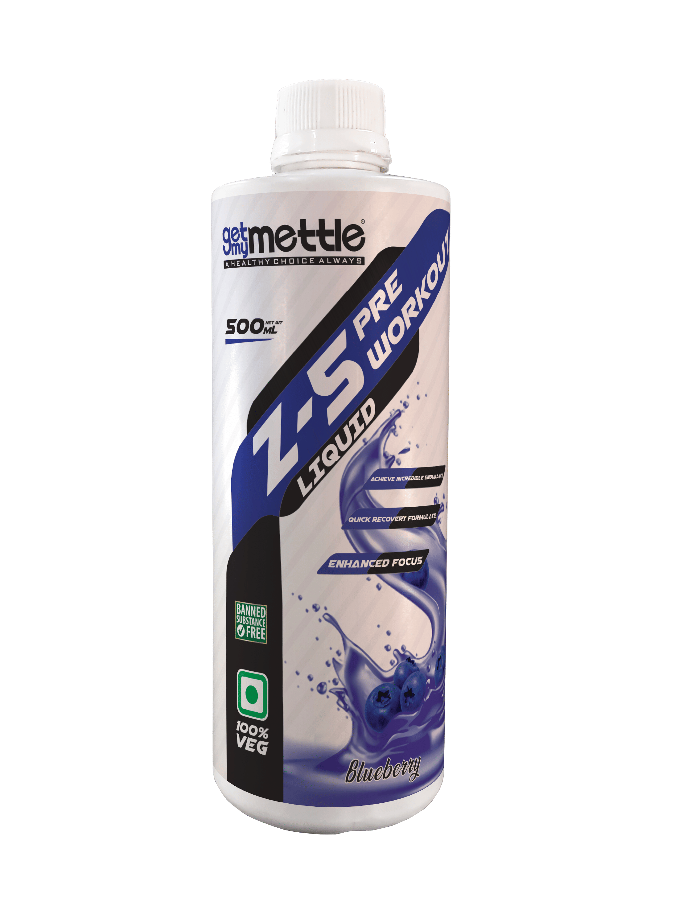Getmymettle Z-5 Pre workout Liquid 500ml