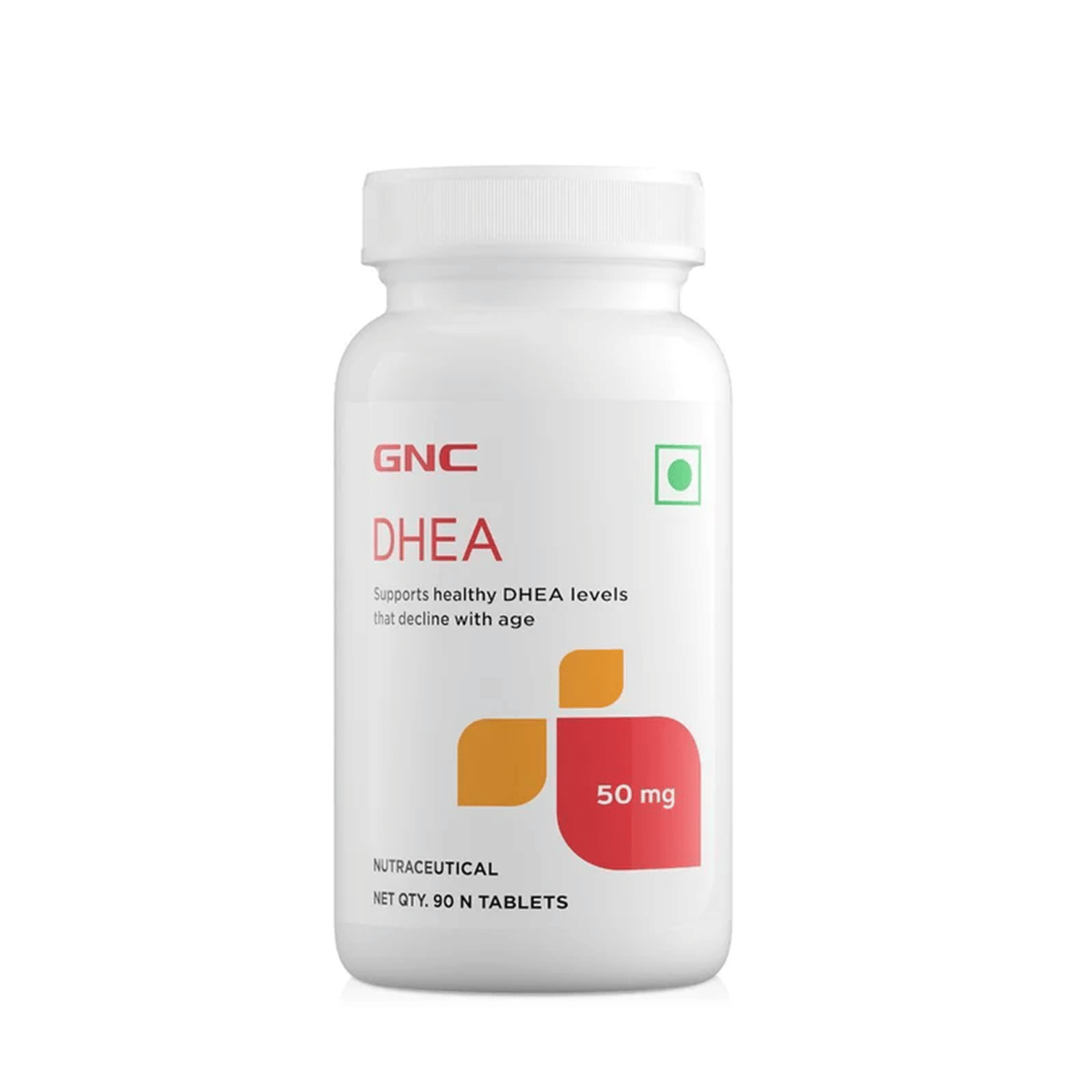 GNC DHEA 50 mg | Promotes Healthy Hormonal Balance | Improves Mood | Maintains Healthy DHEA Level | Supports Reproductive Health | Formulated in USA | 50mg Per Serving | 90 Tablets